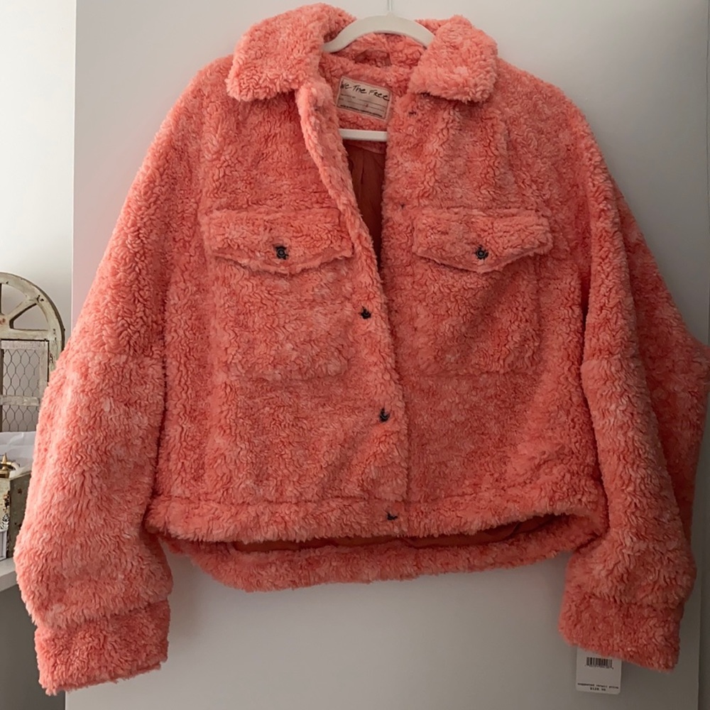 New with tags free people teddy sherpa jacket